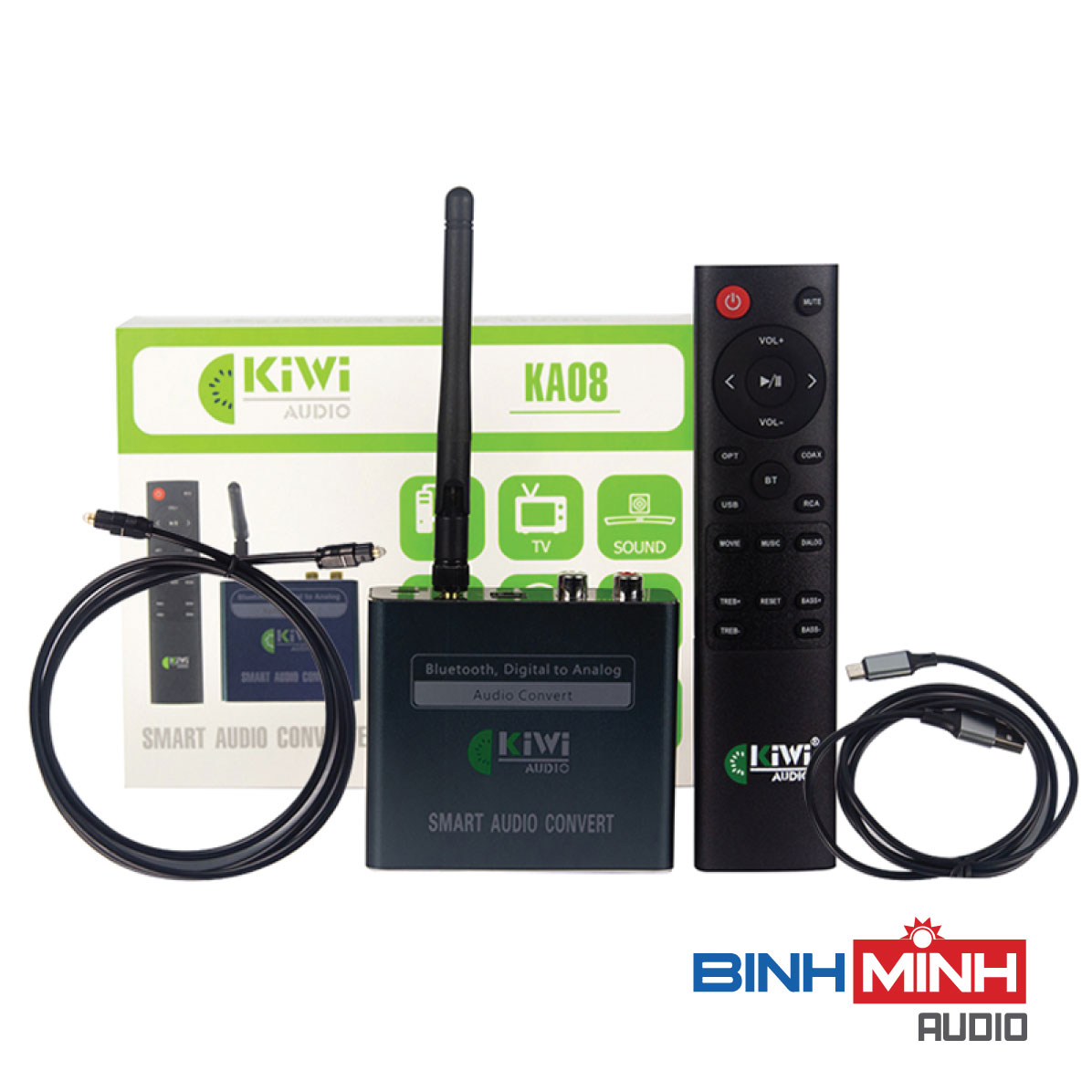 Bộ chuyển quang âm thanh từ Digital sang Analog Kiwi KA08