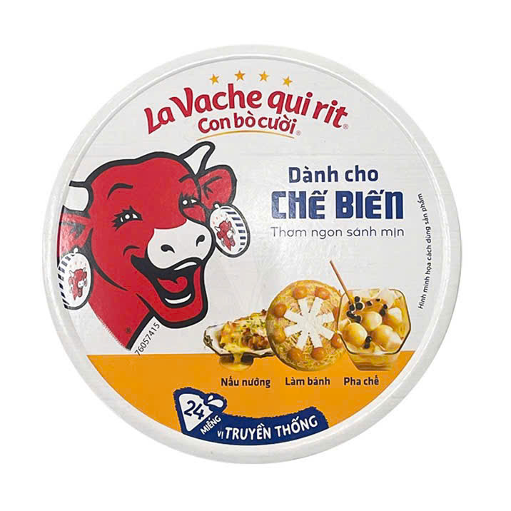 Phô Mai Con Bò Cười Dành Cho Chế Biến Hộp 24 Miếng