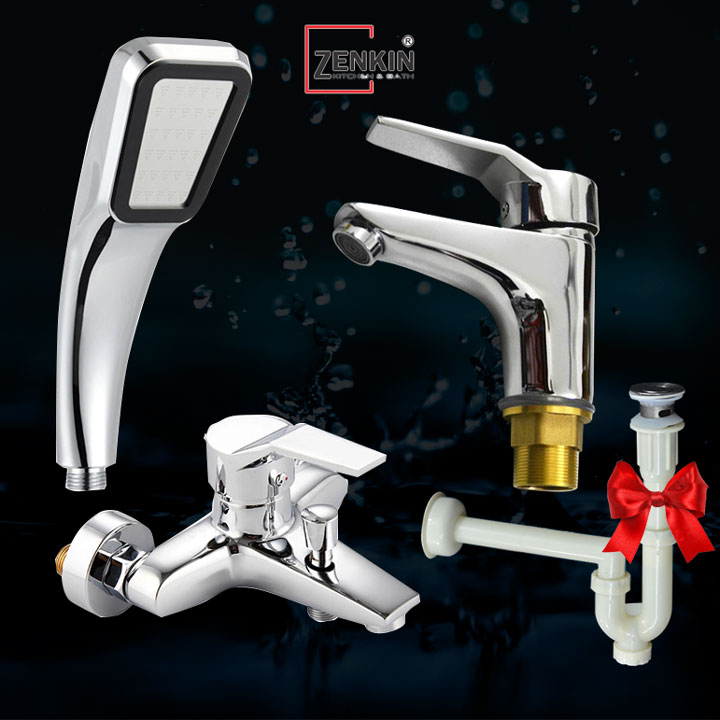 Combo sen tắm và vòi lavabo Zenkin ZK01