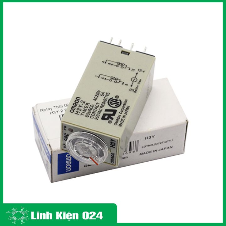 Relay thời gian timer omron h3y-2 8p 220v