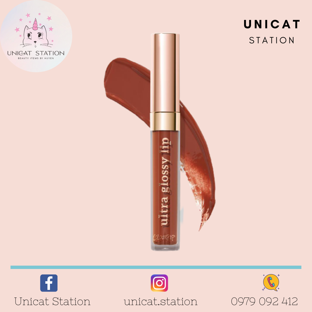 Son bóng colourpop ultra glossy lip màu me v the world