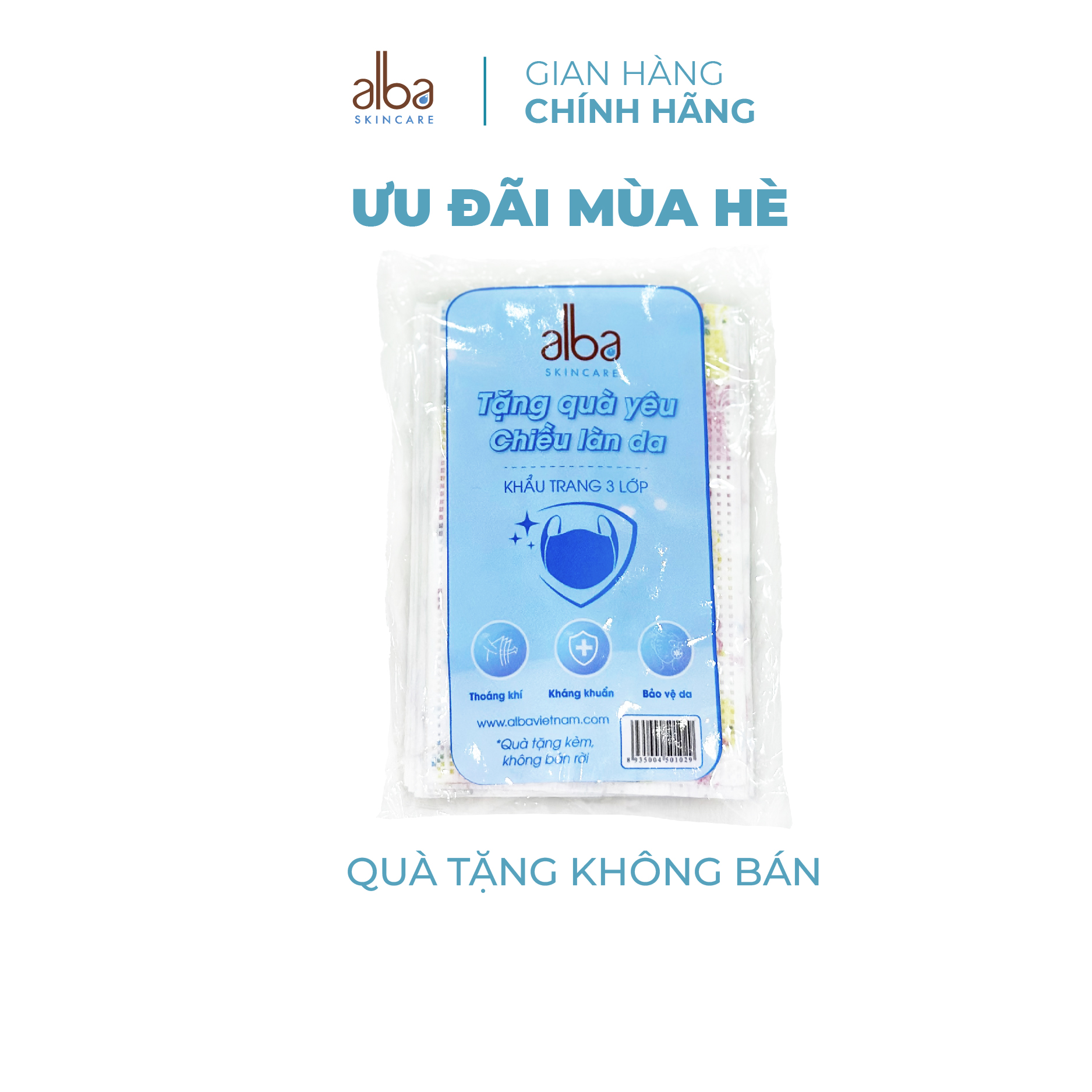 Combo 10 chiếc khẩu trang ALBA