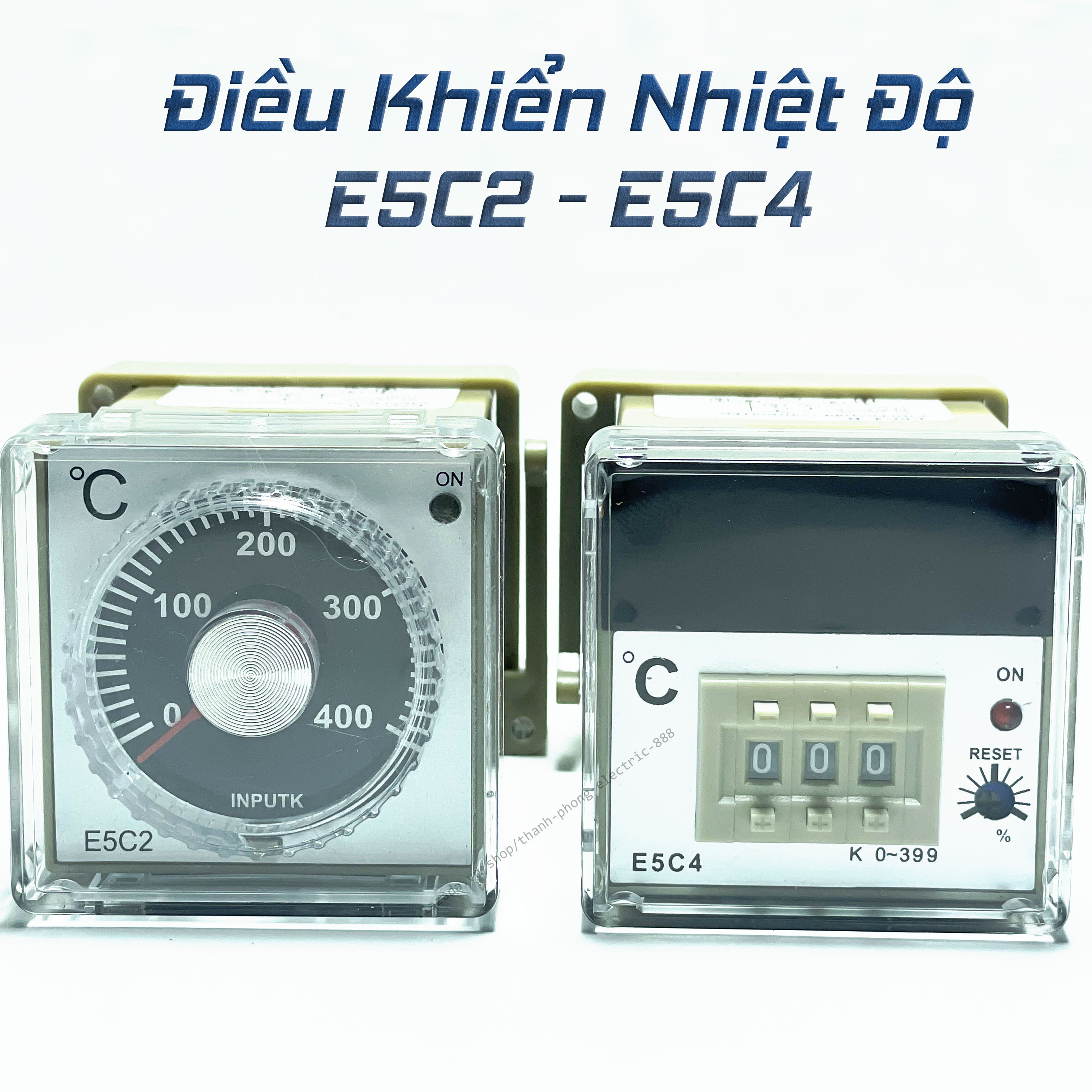 Đồng hồ điều khiển nhiệt độ e5c4, e5c2 220v kèm đế