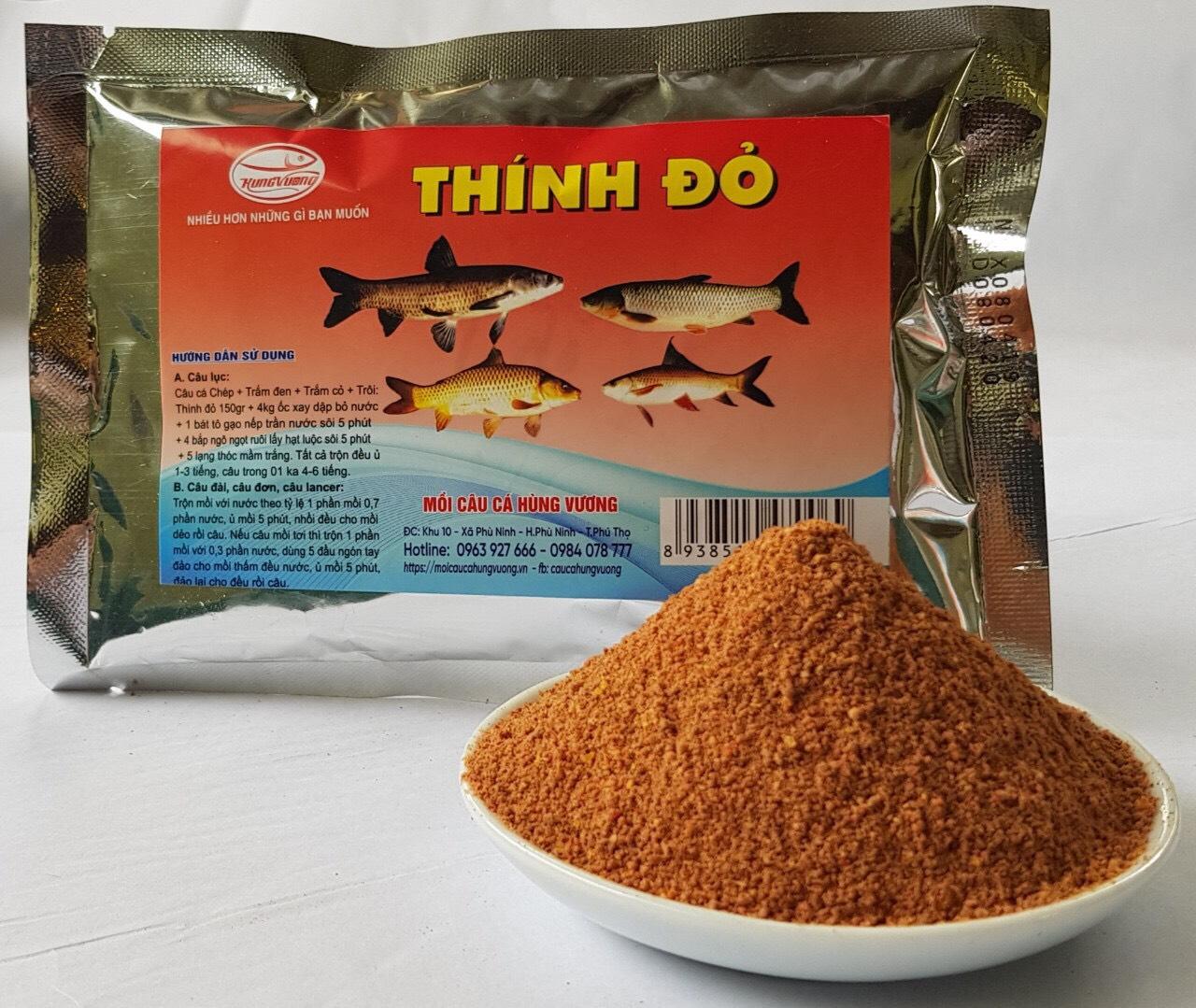 Thính đỏ dùng Câu cá Chép, câu cá trắm đen, câu cá trắm cỏ loại 150gr