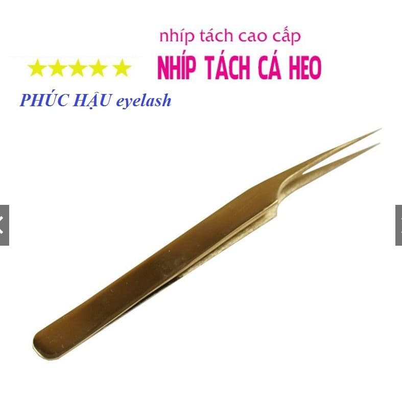 Nhíp Tách Cá Heo Vàng Cao Cấp Không Gỉ, Dùng Để Tách Gắp Mi, Nối Classic Dành Cho Thợ Nối mi Chuyên Nghiệp