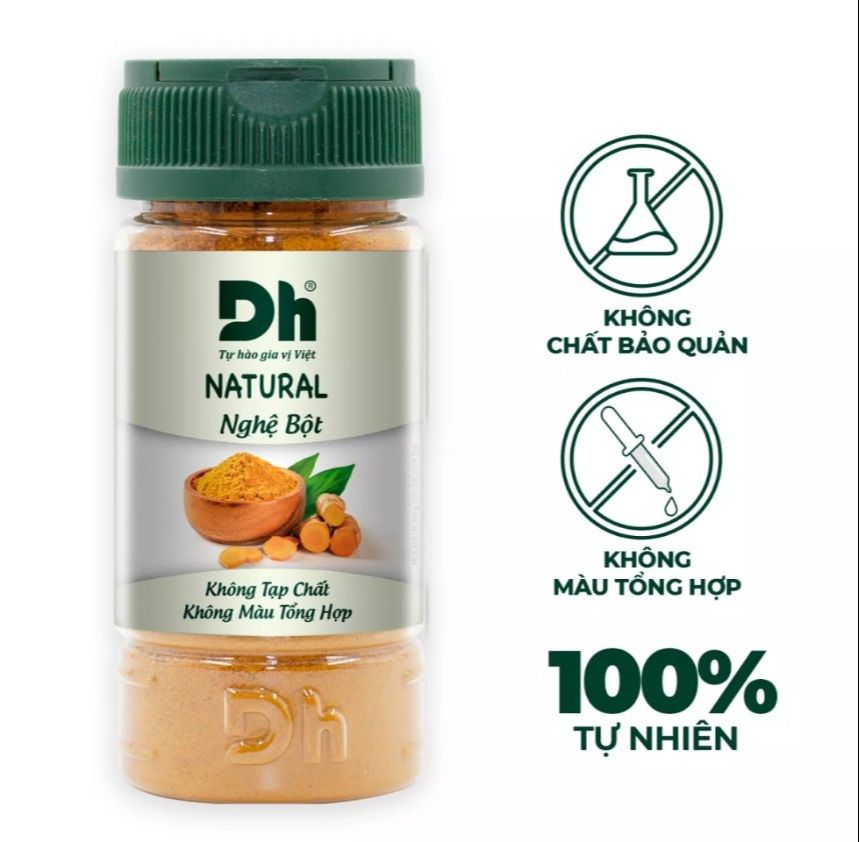 Combo 2 hủ bột nghệ nguyên chất 100% 1 hủ 40g