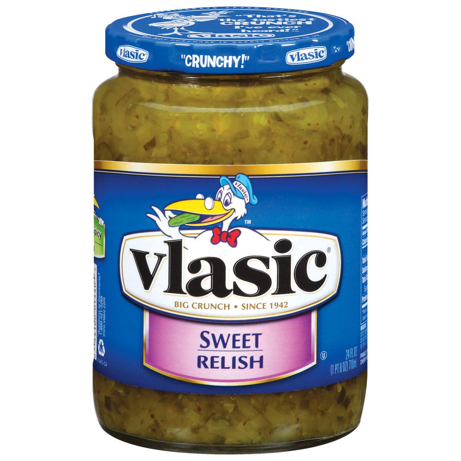 Dưa leo Vlasic Sweet Relish, sweet 473 gram nhập khẩu từ Mỹ- Không thêm đường- No sugar added