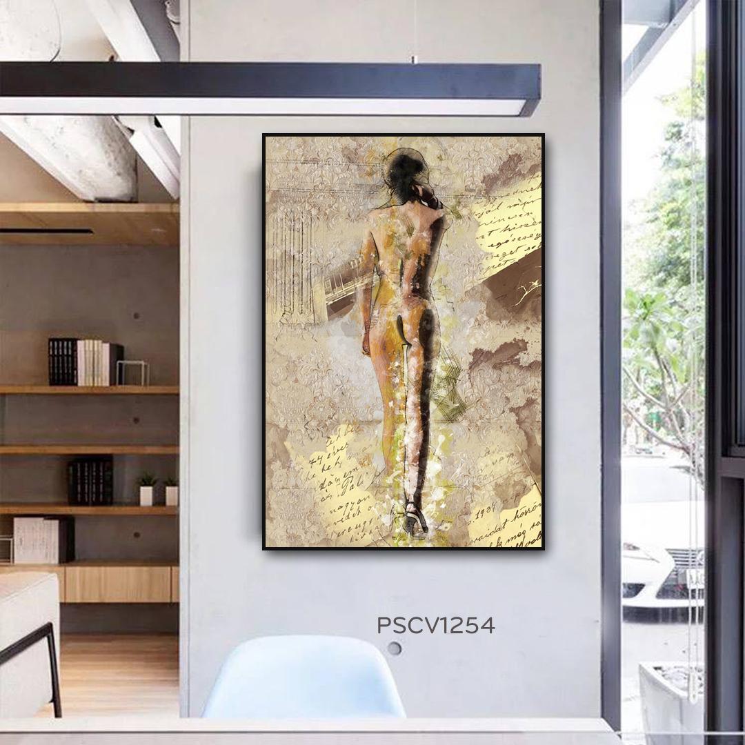 Tranh treo tường Canvas Pasimall Behind a Girl có khung
