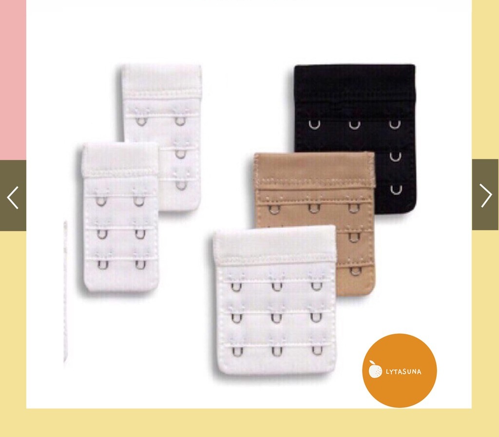 Miếng nới áo ngực - Miếng nối tăng độ dài dây lưng áo ngực - 2 móc, 3 móc