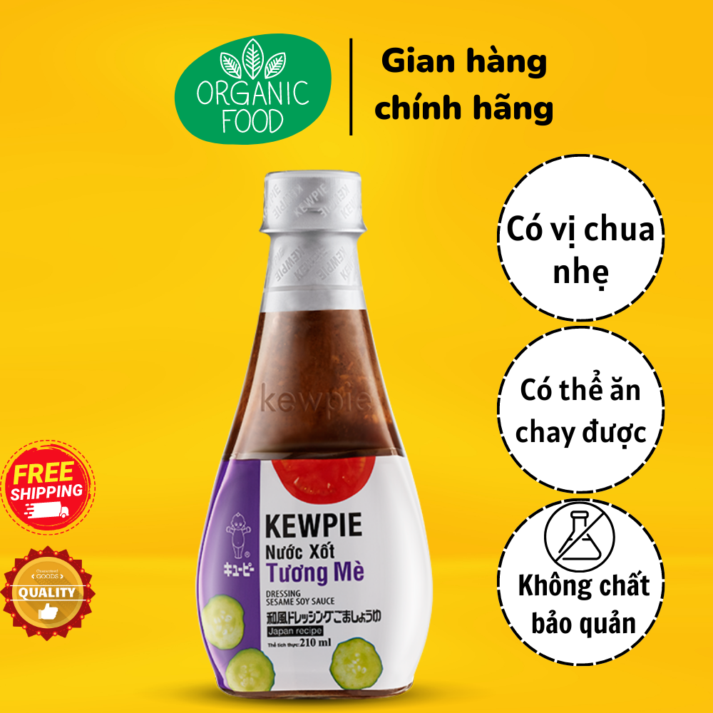 Nước Xốt Tương Mè Kewpie Chai 210ml - Dressing Sesame Soy Sauce