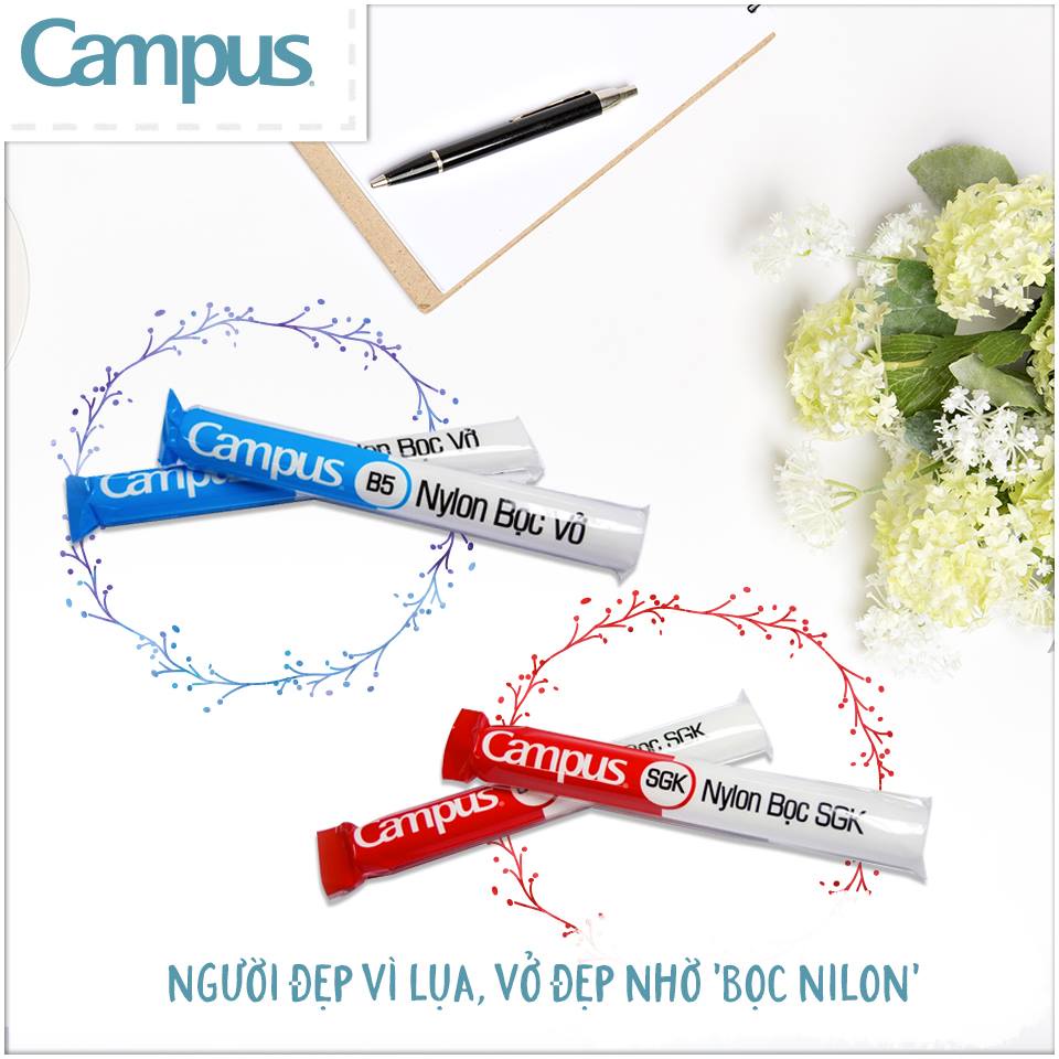 Bọc sách, vở Campus, tấm bọc vở sách Campus. Bọc Sách Giáo Khoa, Sách cải cách mới, tập vở, A4 - Loki Home