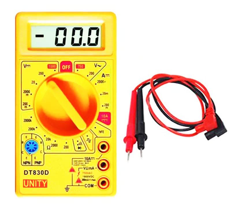 Đồng hồ đo vạn năng cho thợ điện tử DT-830D