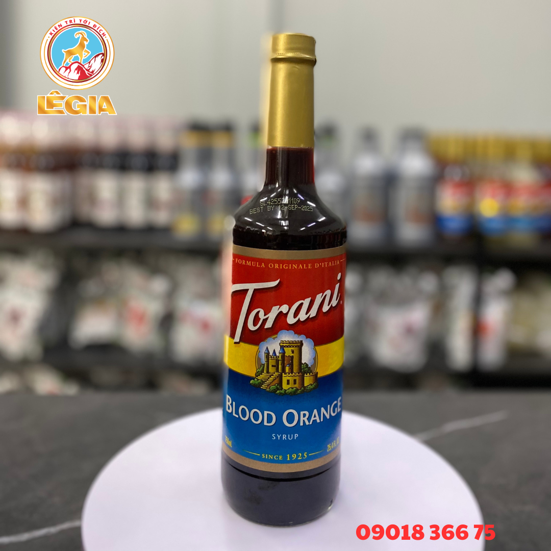 SIRO TORANI CAM ĐỎ 750ML - TORANI BLOOD ORANGE SYRUP