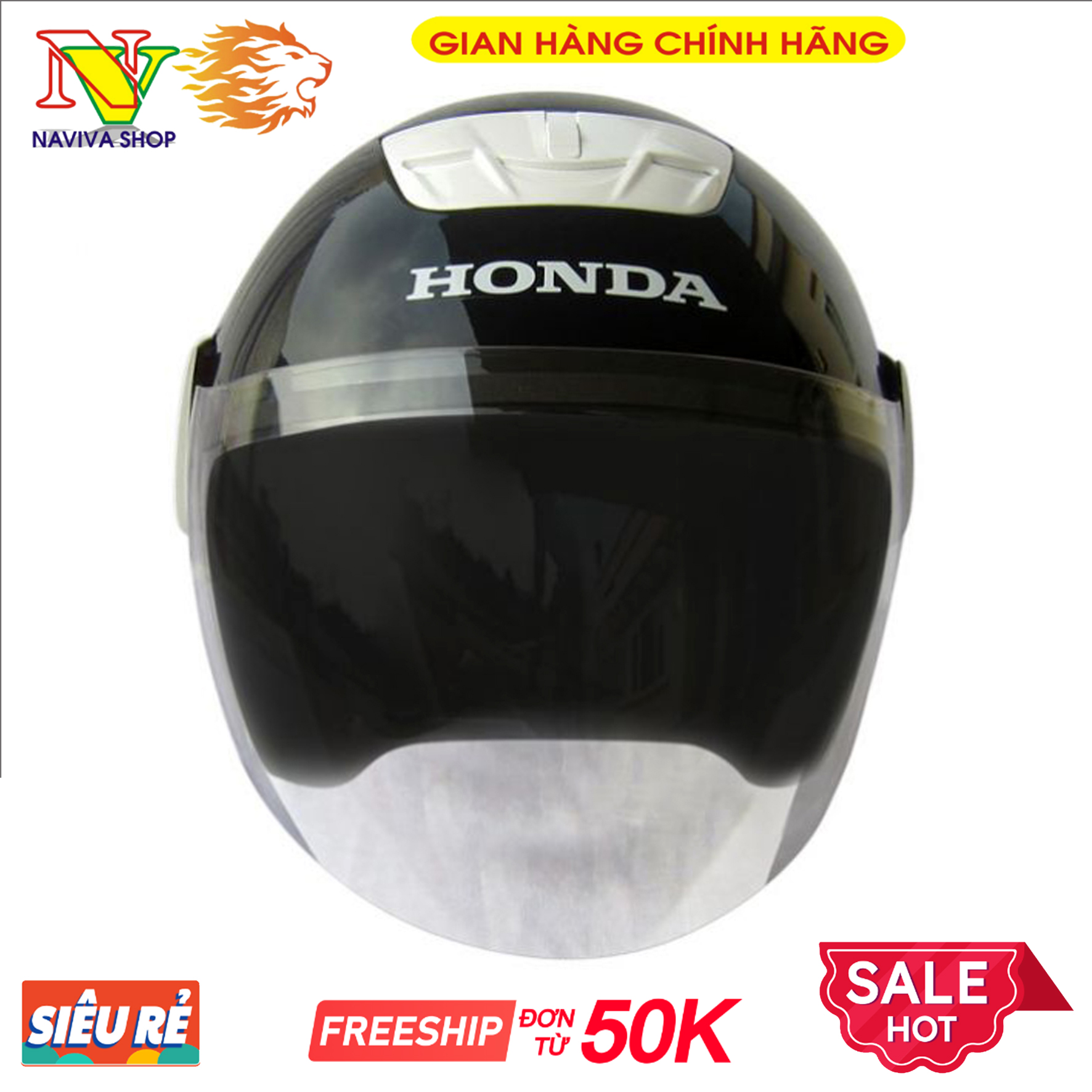 Mũ bảo hiểm Honda cả đầu cao cấp thời trang giá rẻ, bền, đẹp. Vật dụng không thể thiếu khi tham gia giao thông
