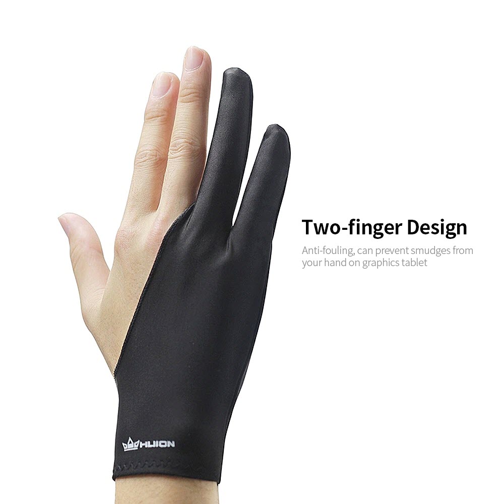 Huion Artist Glove Elastic Two-finger Anti-Fouling Drawing Gloves Graphics  Tablet Marker Animation Painting -Free/L Size 1pc - AliExpress