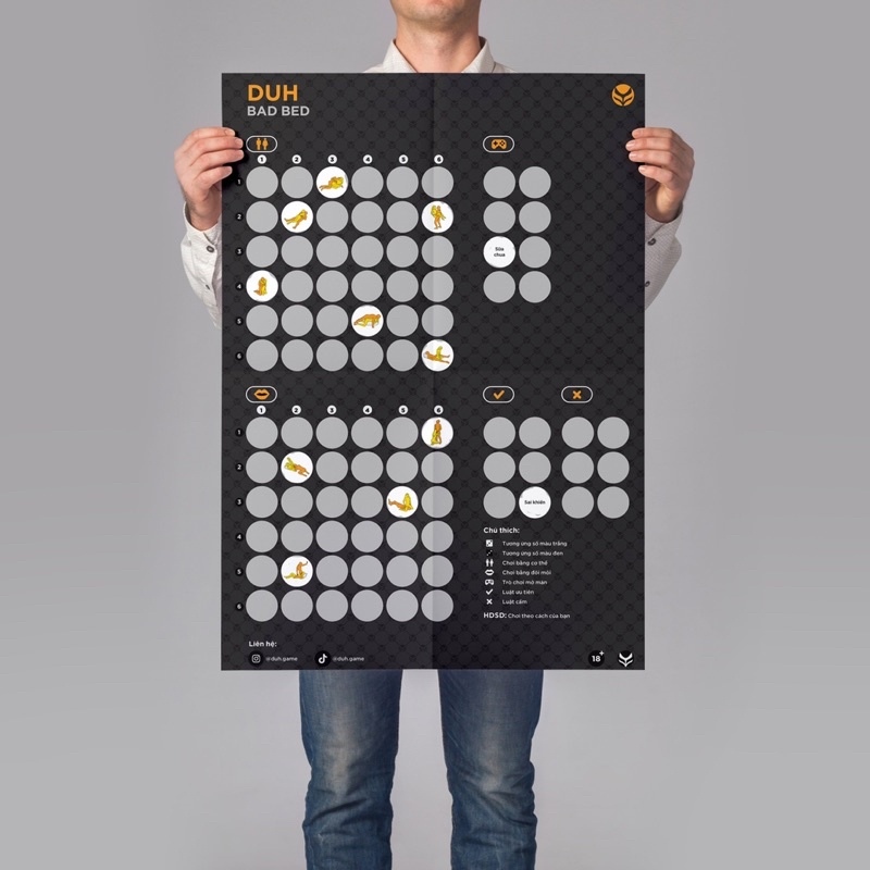 Bảng Game Bad Bed Make Love Trò Chơi Drinking Game Nâng Tầm Cảm Xúc Cho Cuộc Yêu