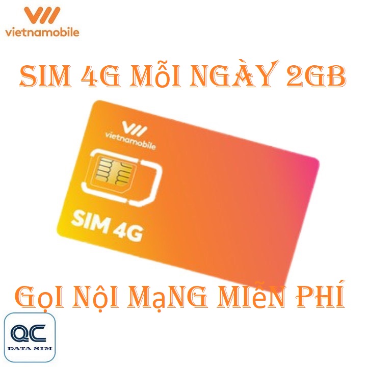 FREESHIP - CHƯA KÍCH HOẠT  Sim 4G Vietnamobile mỗi ngày 2GB gọi miễn phí