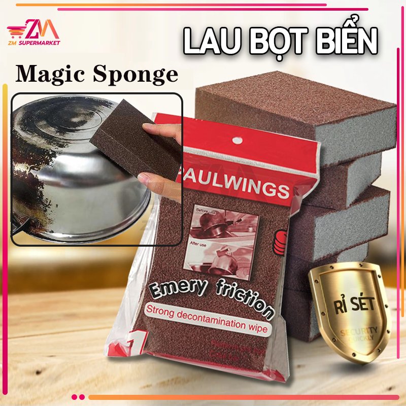 Lau bọt biển,miếng bọt biển nano lau chùi nhà bếp, mút xốp melamine miếng cọ rửa bát, chén - cọ đa năng