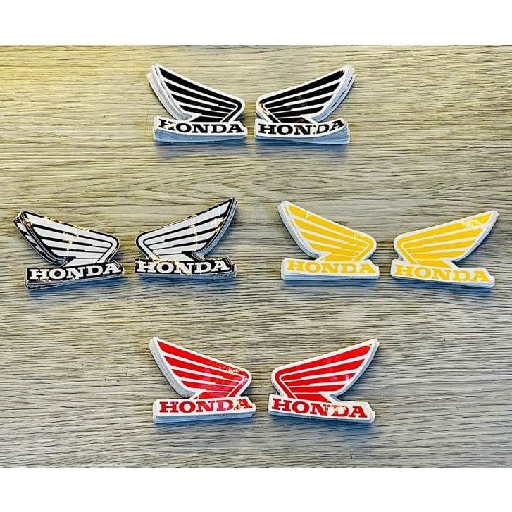 Tem sticker cặp cánh chim honda dán trang trí xe máy
