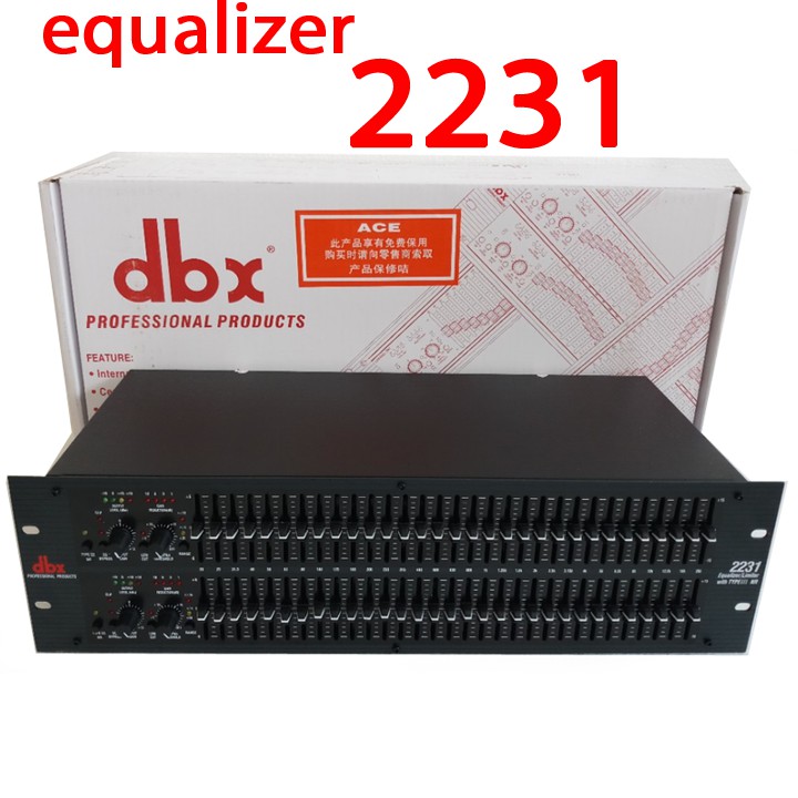 Lọc xì âm thanh cao cấp equalizer dbx 2231 – dải tần rộng,khả năng lọc và phân tần số âm thanh,cắt bớt dải tần xấu,nâng cao chất lượng âm thanh,hỗ trợ tốt cho dàn âm thanh của bạn với khả năng xử lý tín hiệu vô cùng hiệu quả.