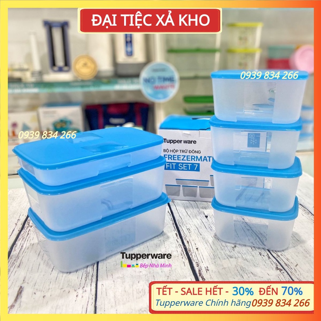 Bộ trữ đông 🌷Freeship extra 🌷Freezermate Fit Set 7 Tupperware