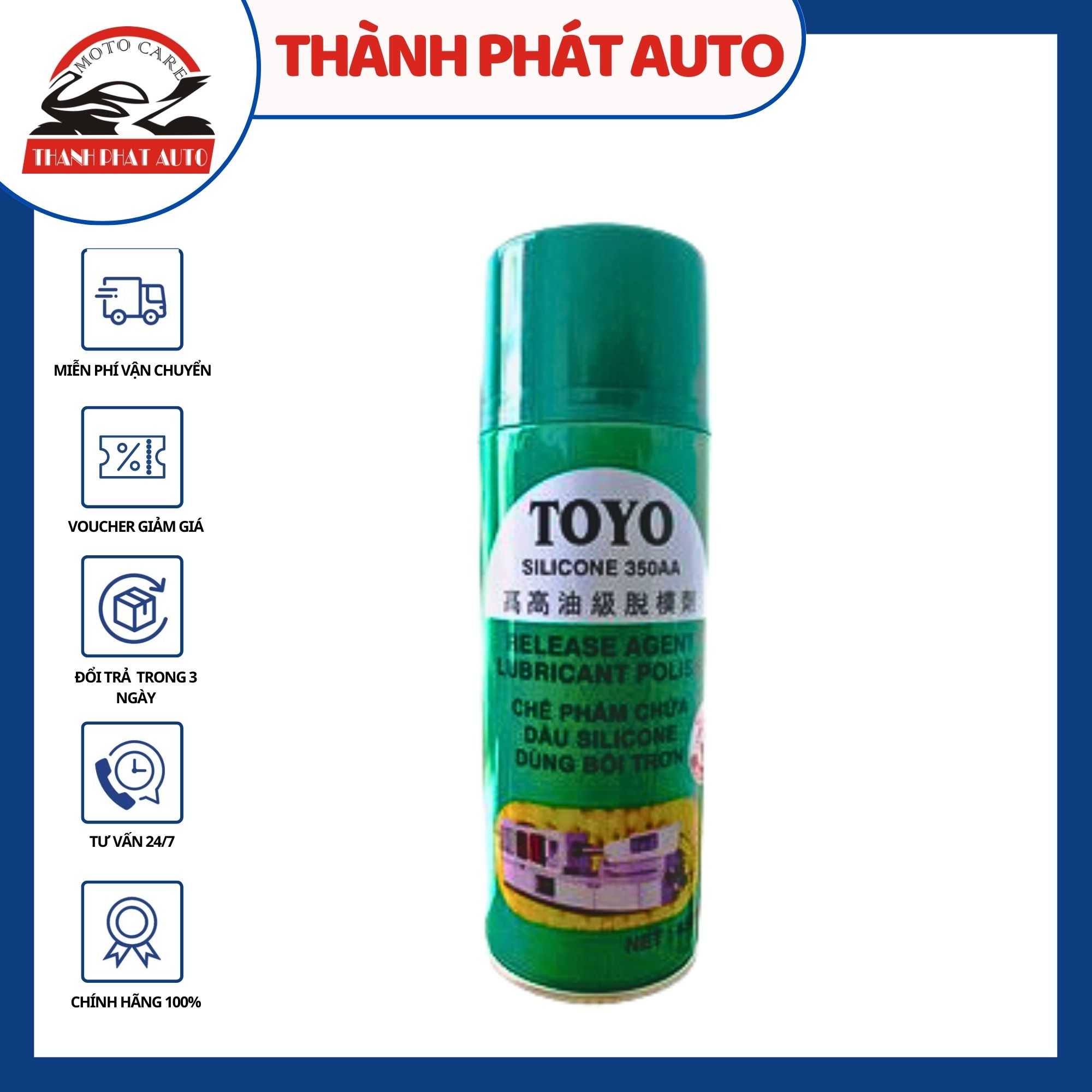 [HCM]Dầu bôi trơn chống sét Toyo 450ml