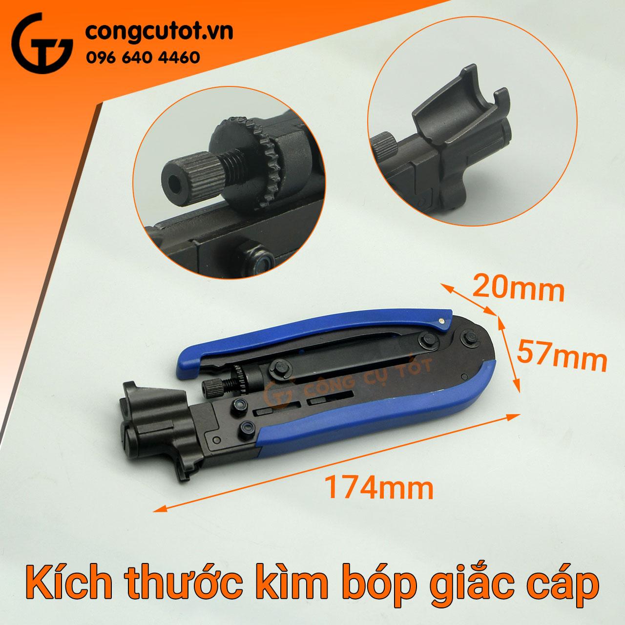 Kìm bóp giắc f5 cáp đồng trục rg59/rg6/rg11