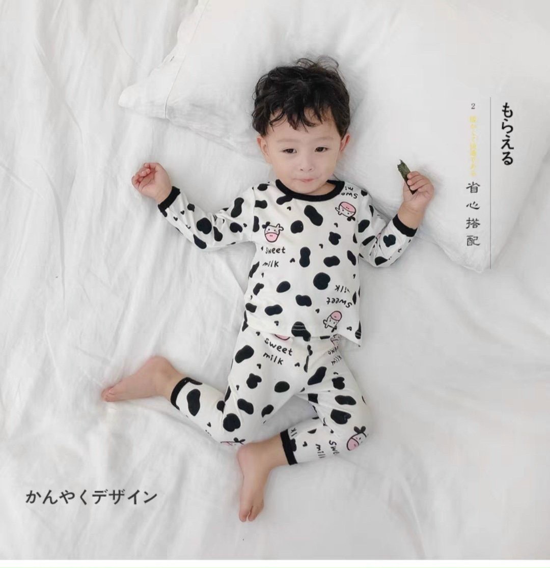 đồ bộ em bé chất thun cotton bò sữa tp096