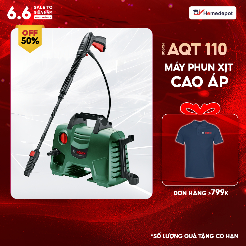 Máy phun xịt rửa áp lực cao Bosch Easy Aquatak 110