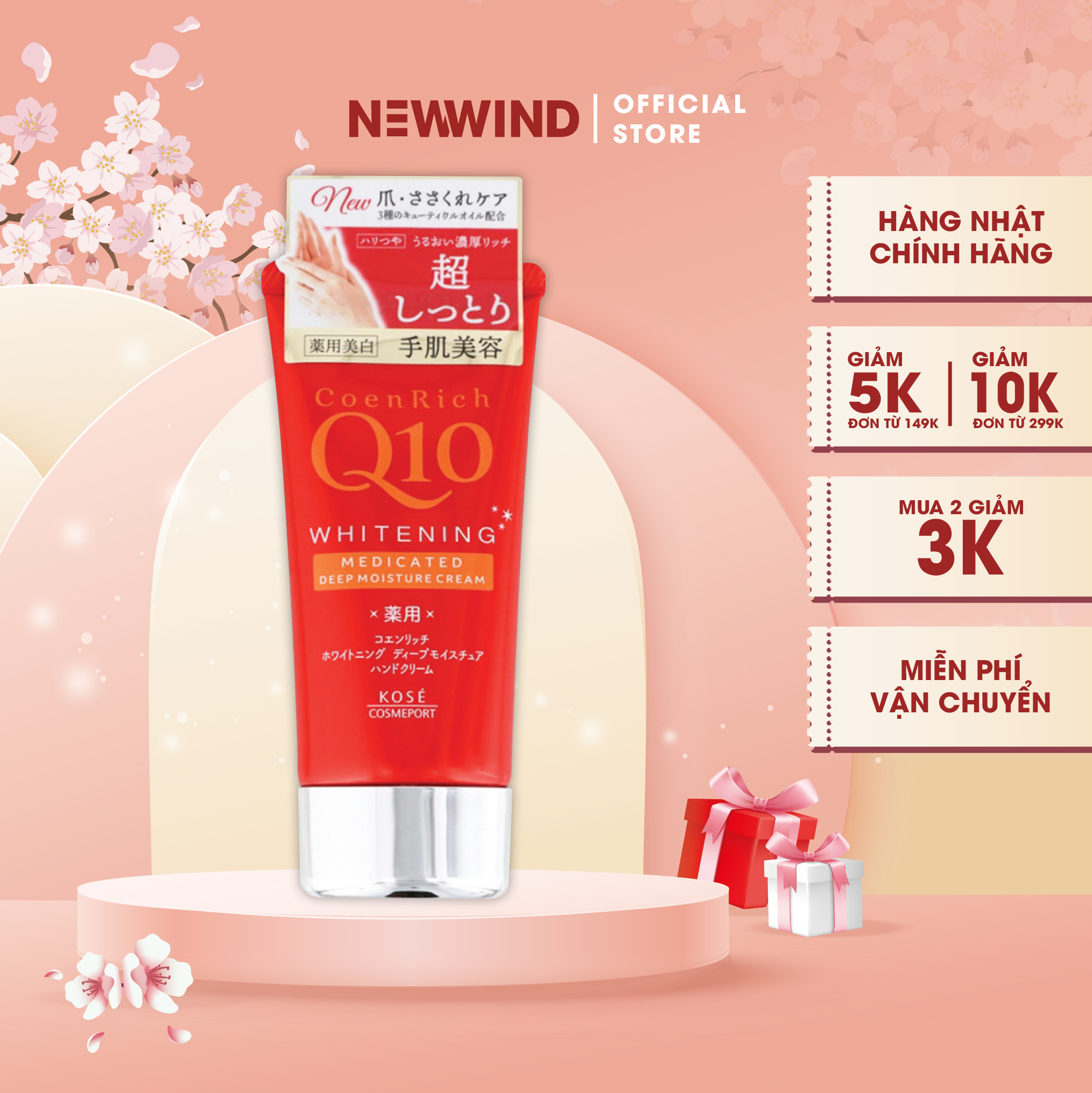 Kem dưỡng tay kose q10 hàng nội địa nhật bản chính hãng newwind