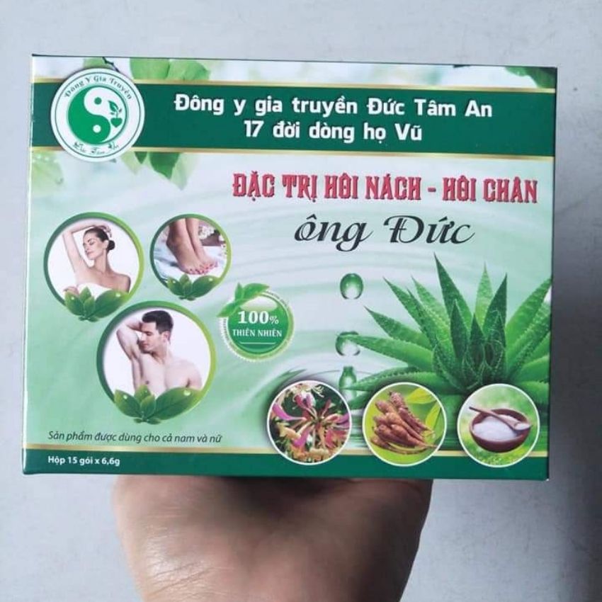 Chính hãng đặc trị hôi nách, thâm nách ông đức điều trị dứt điểm mùi hôi, thâm 100% sau 1 liệu trình