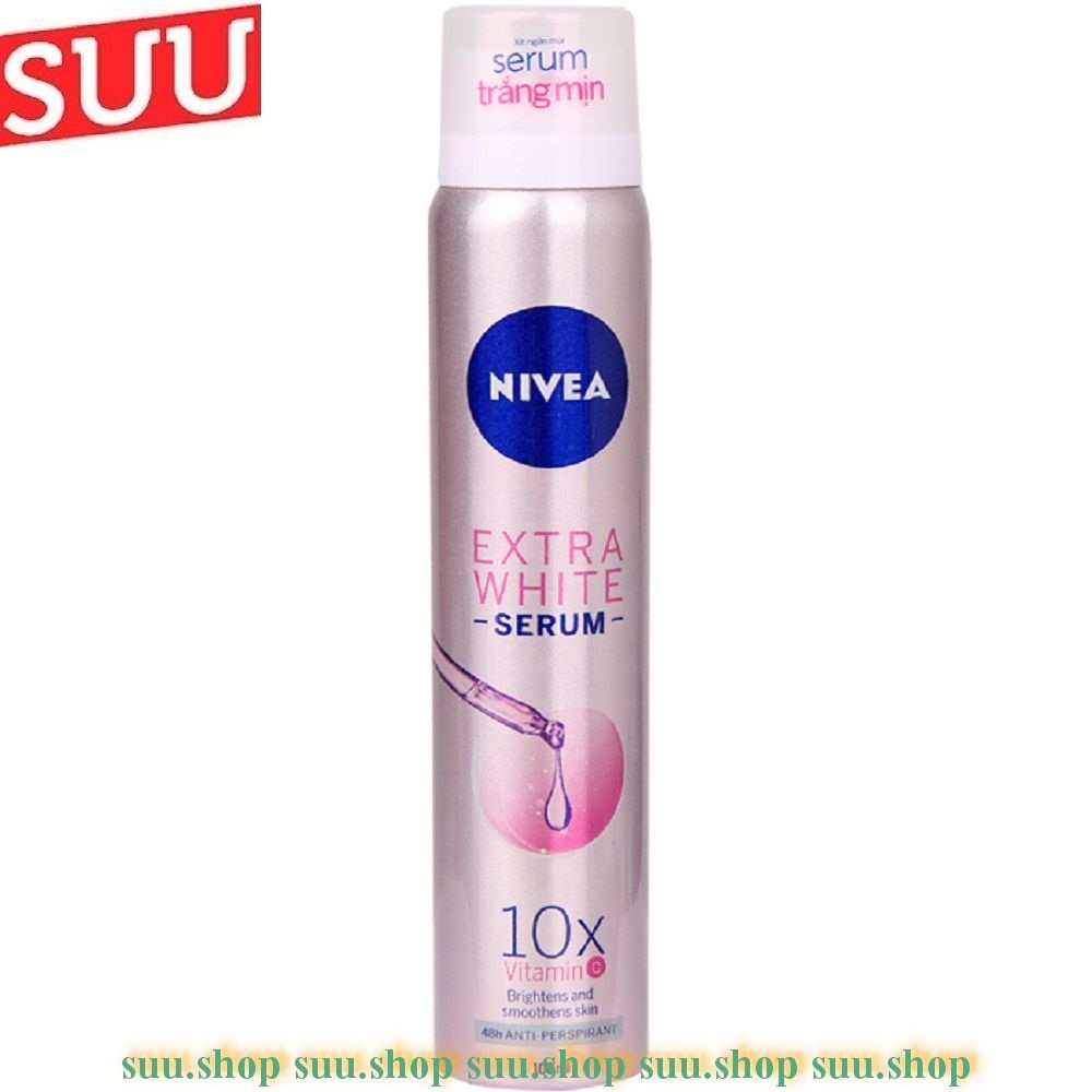 Xịt ngăn mùi nữ nivea 100ml sirum trắng mịn