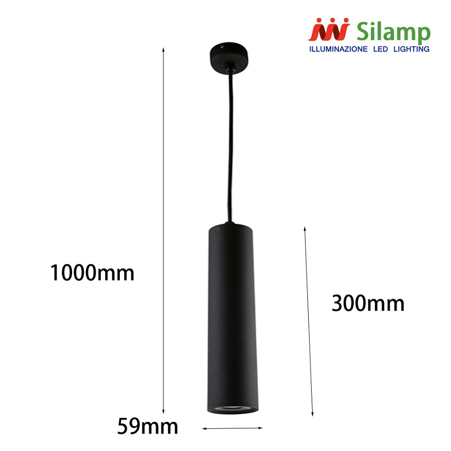 Đèn led trang trí hiện đại - đèn led thả ống bơ 10w