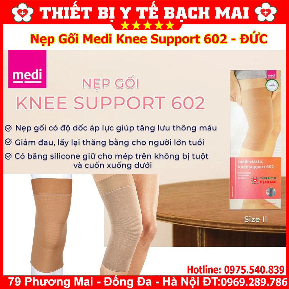 Đai Nẹp Bó Khớp Gối Medi Knee support 602 ĐỨC