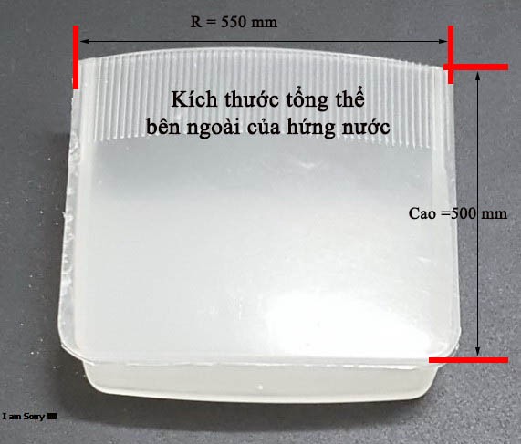 Khay chứa nước thừa nồi cơm điện-khoang chứa nước thừa-hứng nước nồi cơm điện. Lẫy giữa, size nhỏ