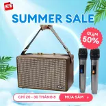 [ XẢ KHO 24H ] Loa Bluetooth Karaoke Qixi Sk-2036 Kèm 2 Micro | Thiết Kế Thời Thượng | Âm Thanh Cực Đỉnh | Bass Trầm, Ấm, Loa Di Động Mini Chuyên Hát Karaoke Nghe Nhạc Rất Hay, Kiểu Dáng Vintage, Bảo Hành 1 Năm Trên TQ.