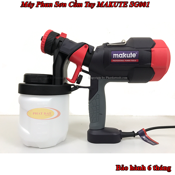 Máy phun sơn dùng điện cầm tay makute sg001-công suất 400w-bảo hành 6 tháng