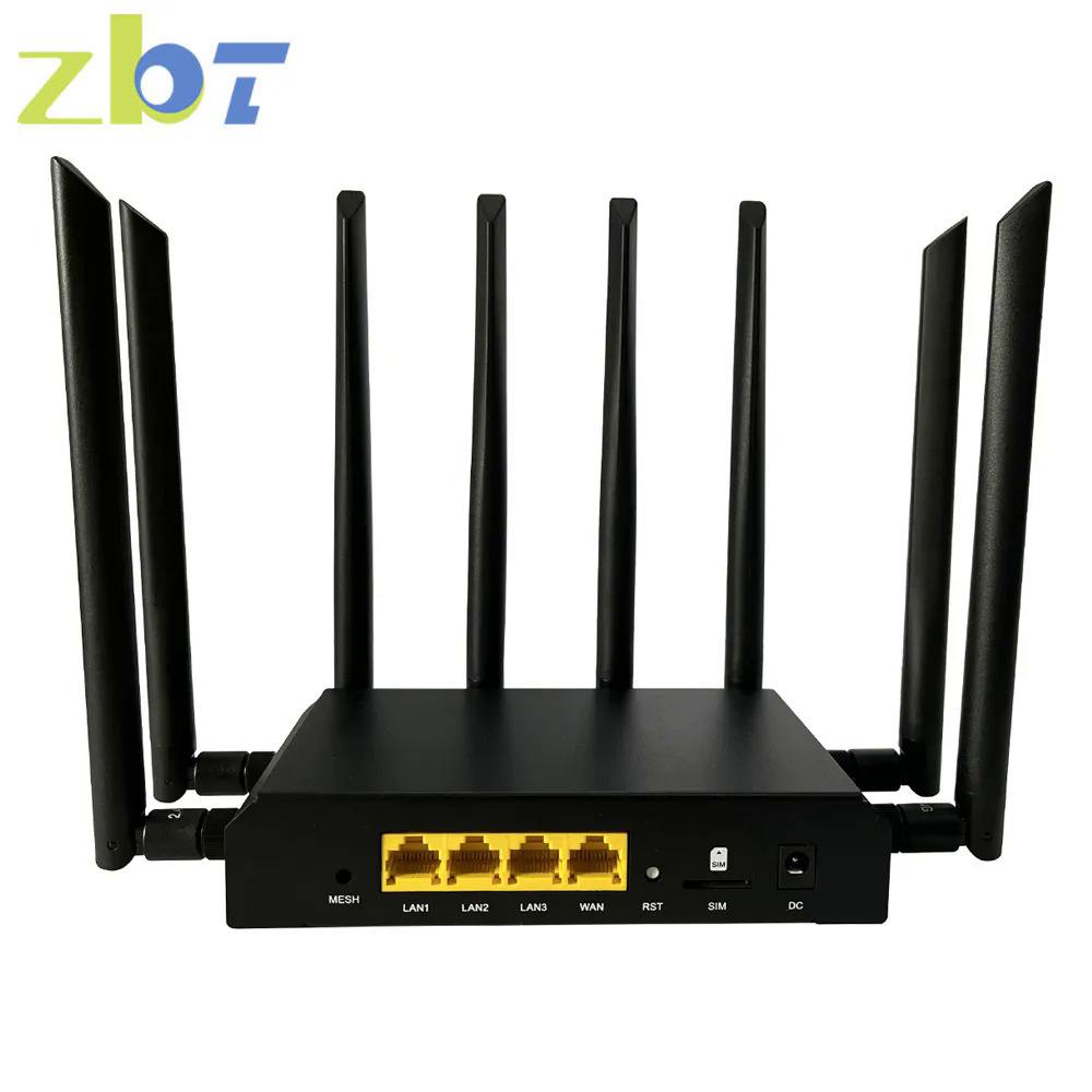 Zbt 4G 5g openwrt Bộ định tuyến wifi6 lưới 1800Mbps với thẻ Sim Gigabit