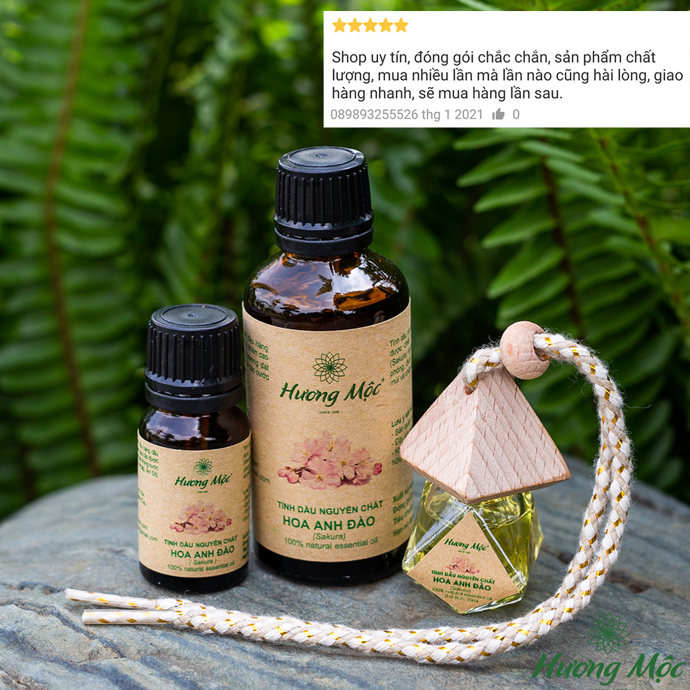 [Combo] Tinh dầu thiên nhiên Hoa Anh Đào Hương Mộc | Sakura Essential Oil - Chất lượng cao - Có kiểm định COA
