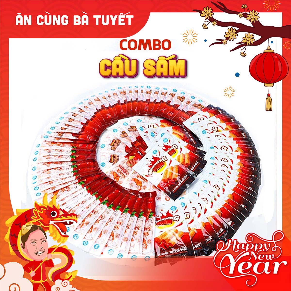Combo cầu sấm : 30 snack nem nướng phên +30 snack sashimi+30 snack bò kobe snack đồ ăn vặt- ăn cùng bà tuyết