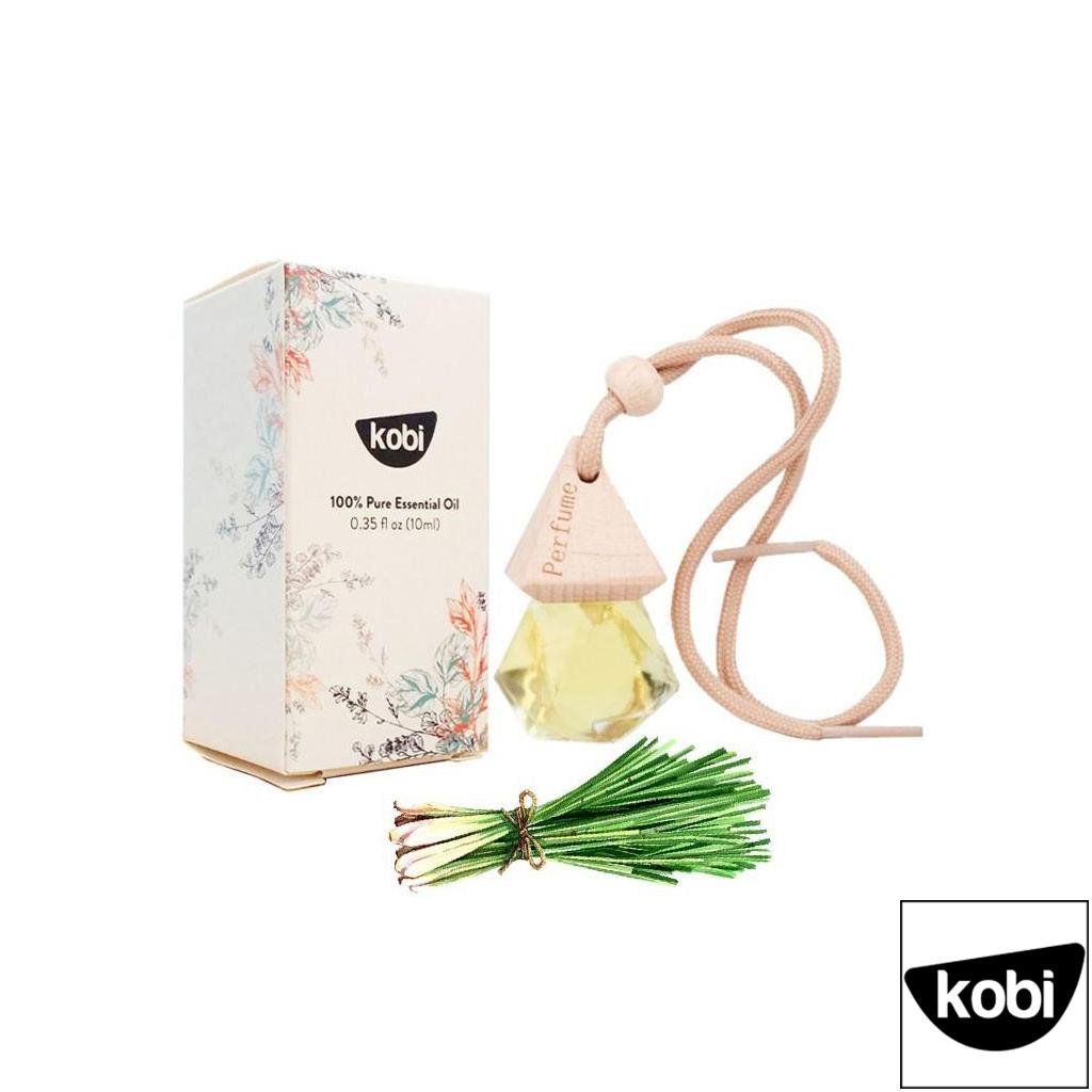 Tinh dầu treo xe KOBI giúp khử mùi xe hơi, xe mới, thay thế nước hoa, máy khuếch tán tinh dầu ô tô, mùi SẢ CHANH