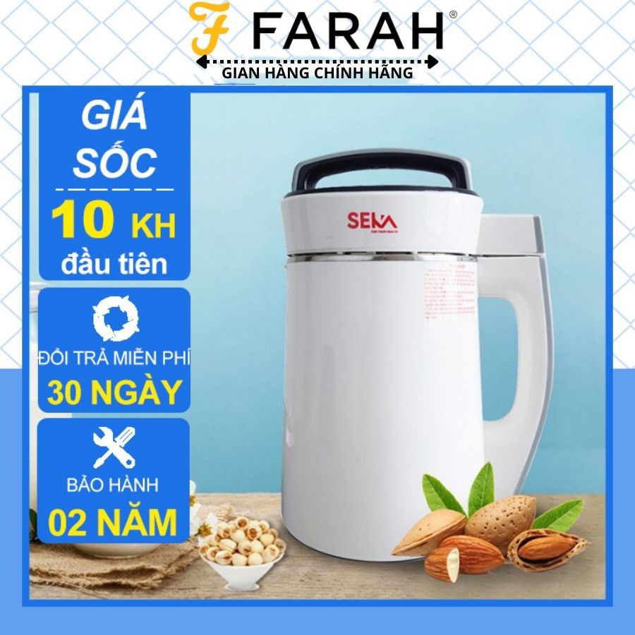 Máy làm sữa hạt, máy làm sữa hạt đa năng, máy làm sữa hạt SEKA, Máy Làm Sữa Hạt Đa Năng SEKA kiêm nồi nấu cháo chậm Seka công nghệ Đức xay nấu đa năng 7in1 bổ sung dinh dưỡng cho bé và cả gia đìn- bảo hành 24 tháng