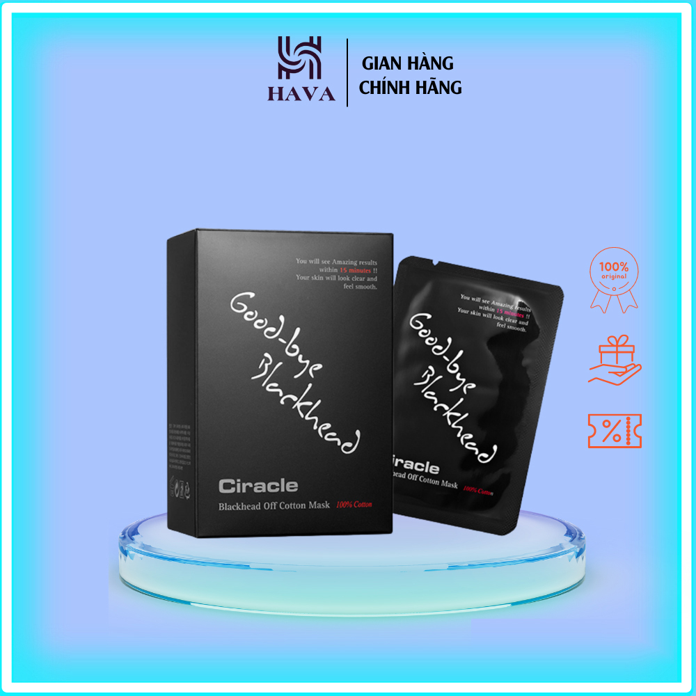 Mặt nạ đẩy mụn đầu đen Ciracle Blackhead Off Cotton Mask