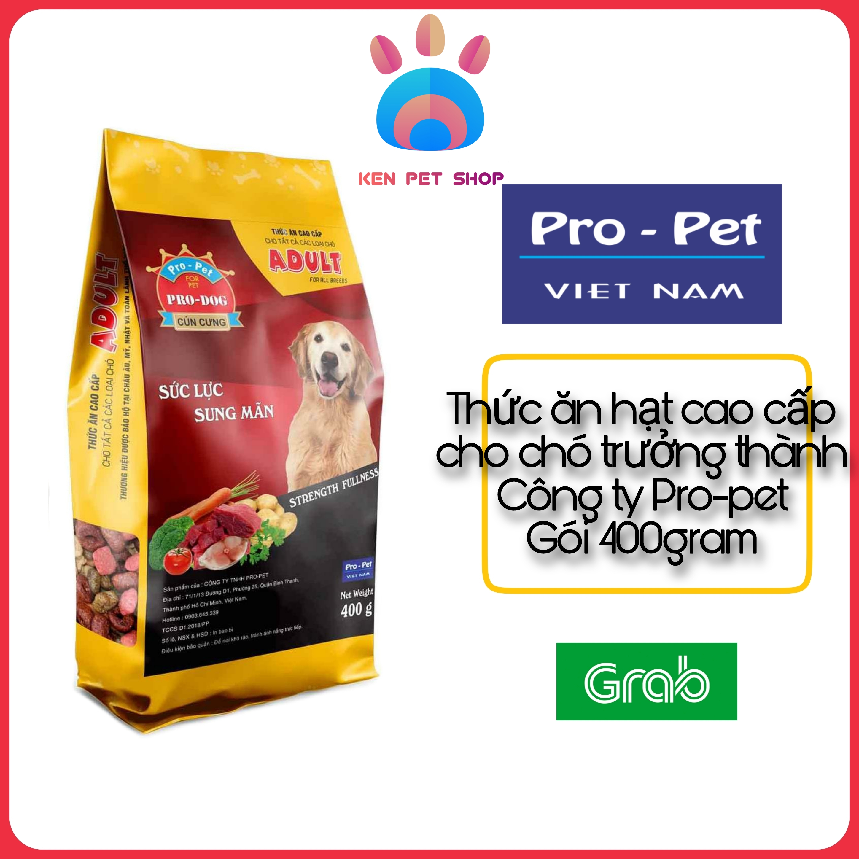 Thức ăn hạt cao cấp dành cho chó trưởng thành