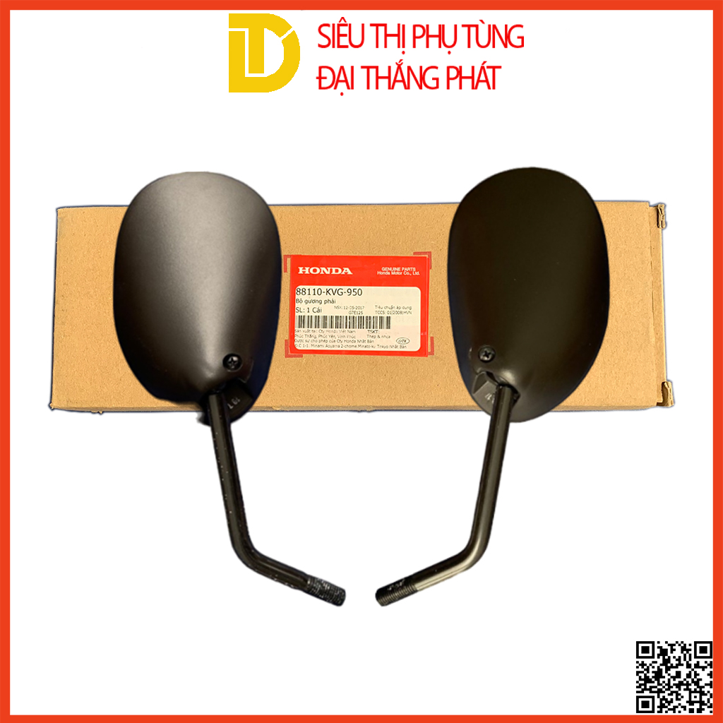 Bộ gương chiếu hậu | Kiếng chiếu hậu trái phải AirBlade FI zin chính hãng Honda