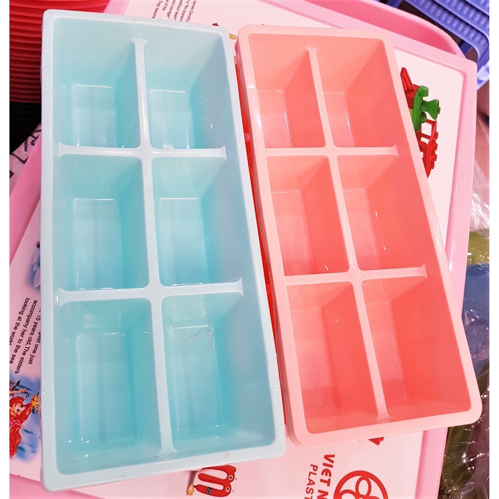 Khay làm đá 6 viên loại to (không nắp)