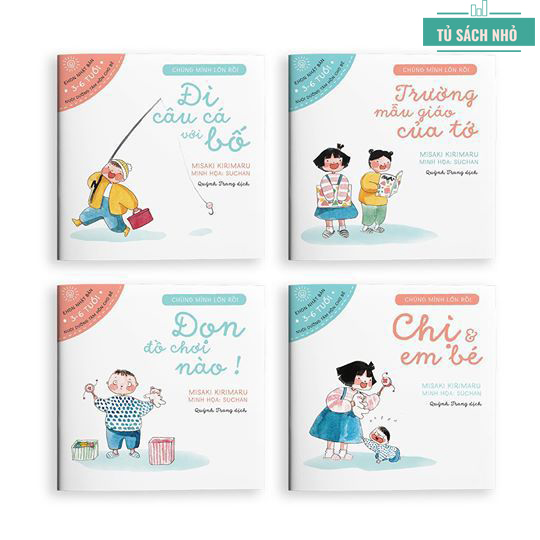 Sách ehon - chúng mình lớn rồi - combo 4 cuốn ehon nhật bản dành cho bé 3 - 6 tuổi