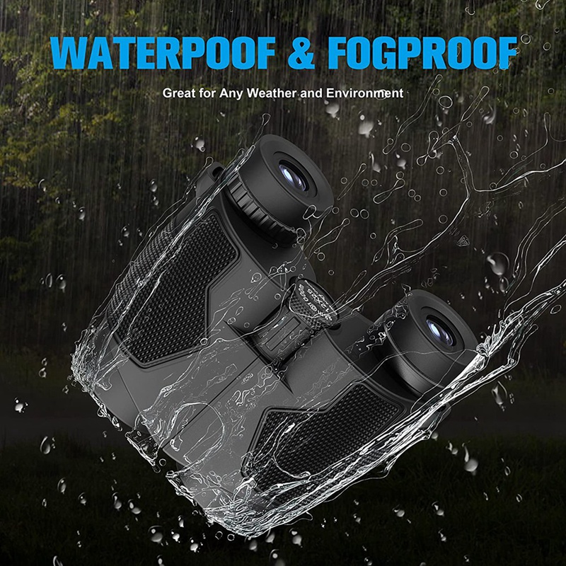 12x25 Binoculars,Large Eyepiece Waterproof Durable & Clear BAK4 Prism FMC