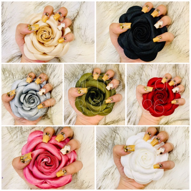 Phụ kiện hoa hồng chụp ảnh - chụp nail