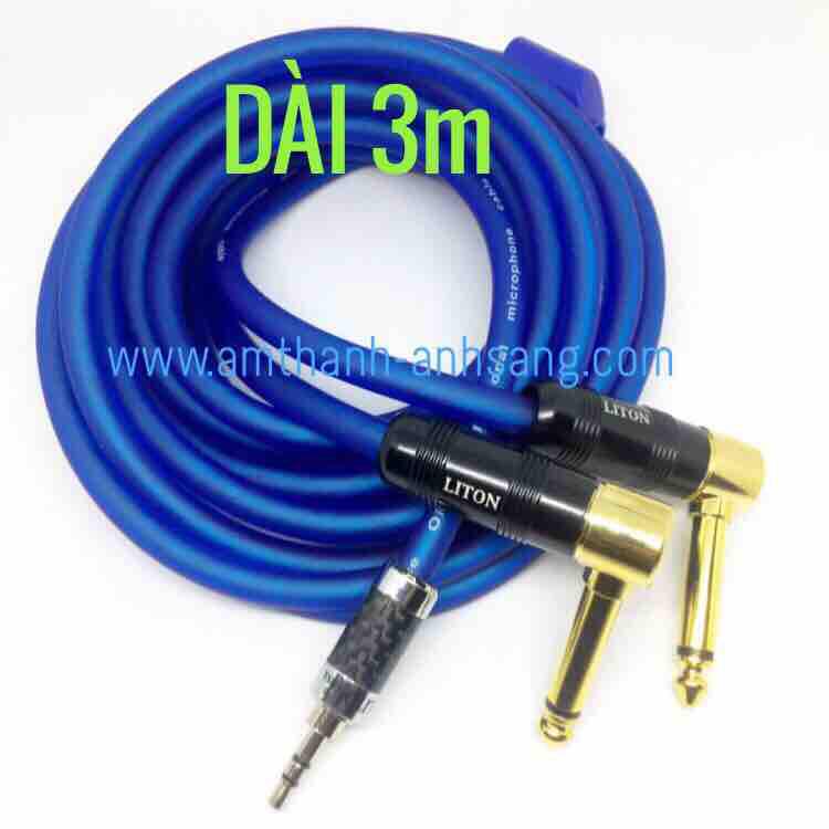 [dây 3.5 ly] dây 3.5mm sang 2 đầu 6.5mm dây phát nhạc iPhone, Ipad, máy tính, laptop, Pc dây tín hiệu âm thanh, dây Jack 3 ly, dây Jack 6 ly, dây loa, Jack cắm điện thoại